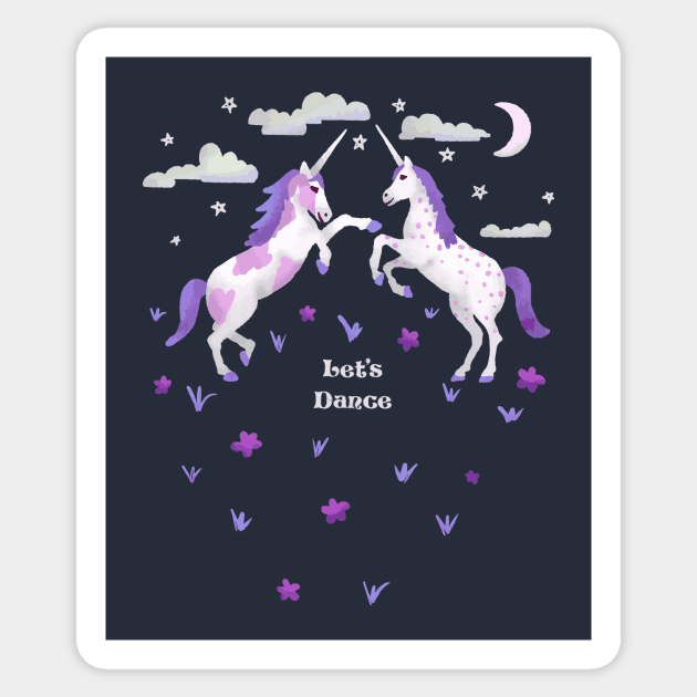 Let's Dance Unicorns Sticker by Annelie